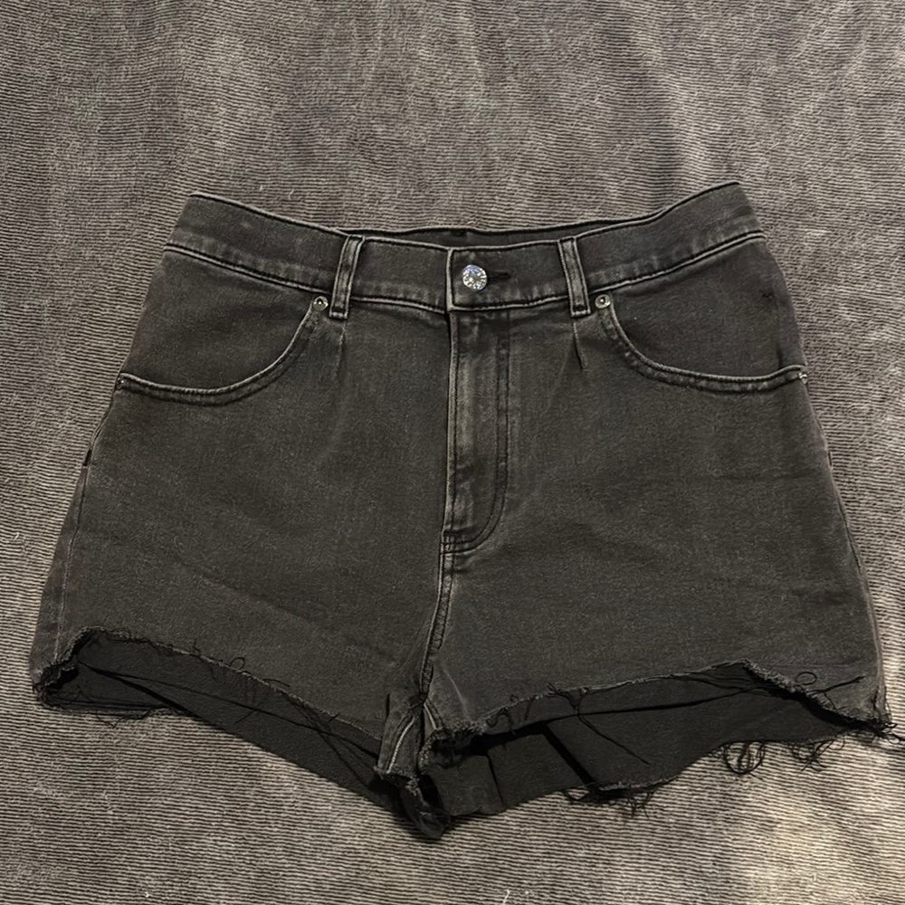 Express Mom Super High Rise Shorts